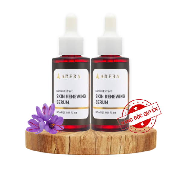 Combo 2 Lọ Serum Xóa Nhăn Abera Saffron - Nhân Đôi Hiệu Quả Xóa Nếp Nhăn, Căng Trẻ Làn Da Sau Vài Tuần