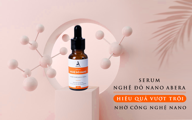 Serum nghệ đỏ Nano ABERA hiệu quả tăng gấp nhiều lần nhờ công nghệ Nano vượt trội